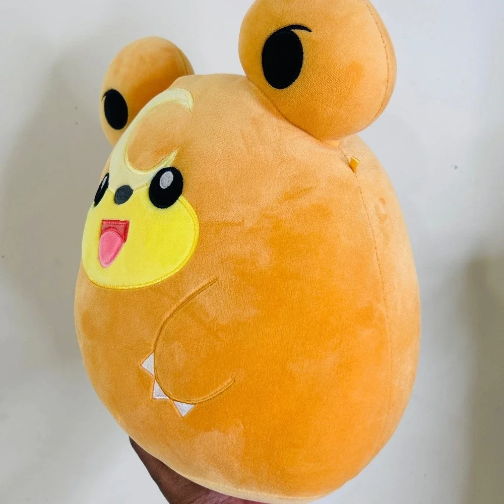 Squishmallows Pokemon Teddiursa 2024 Plush Orange Polyester Soft kids  anime